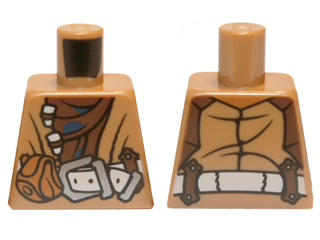 Torso LotR Coat with Brown Shirt and Belt with Pouch Pattern