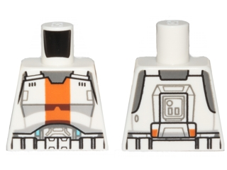 Torso SW Armor Republic Trooper with Orange Stripe Pattern