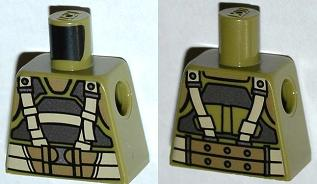 Torso Batman Body Armor with Suspenders Pattern