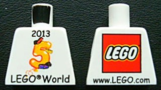 Torso LEGO World Denmark 2013 and Number 5 Pattern