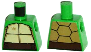 Torso Tan and Dark Tan Turtle Shell, Dark Brown Belt Pattern