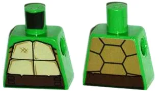 Torso Tan and Dark Tan Turtle Shell, Dark Brown Belt Pattern