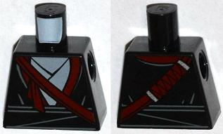 Torso Layered Robe and Dark Red Katana Scabbard Pattern