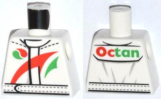 Torso Octan Logo Jacket with Red and Green Stripe Pattern