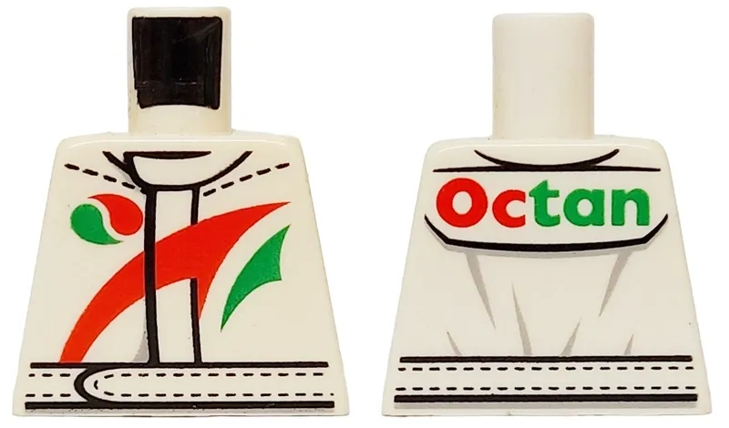 Torso Octan Logo Jacket with Red and Green Stripe Pattern