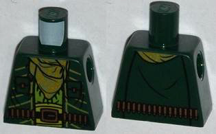 Torso Vest with Checkered Bandana and Ammunition Belt Pattern