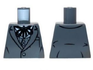 Torso Jacket and Striped Vest with String Tie Pattern