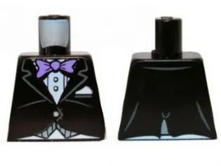 Torso Batman Jacket Formal with Lavender Bow Tie Pattern