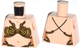 Torso SW Princess Leia Slave, Bra Straps on Back Pattern