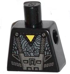 Torso Robot with Yellow Triangle and Cog Wheels Pattern