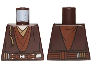 Torso SW Layered Shirt, Dark Tan Undershirt, Reddish Brown Belt and Padawan Braid Pattern