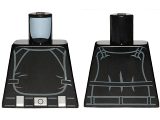 Torso SW Imperial Gunner Jumpsuit, Panel with Clasps, Belt with Silver Buckle and 2 Boxes Pattern