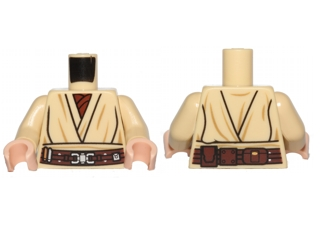Torso SW Layered Shirt, Reddish Brown Undershirt, Reddish Brown Belt with Large Buckle Pattern / Tan Arms / Light Nougat Hands