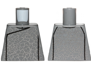 Torso SW Chancellor Palpatine Robe with Silver Pattern