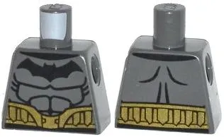 Torso Batman Logo with Muscles and Gold Belt Pattern