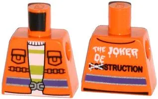 Torso Batman Safety Vest with 'THE JOKER DESTRUCTION' Pattern
