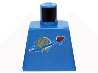 Torso with Classic Space Logo with Simulated Wear Pattern