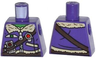 Torso Aviator Jacket with Silver Badge, Radio and Brown Belts Pattern