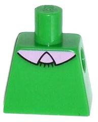 Torso Simpsons Crew Neck Sweater over Bright Pink Shirt with Collar Pattern