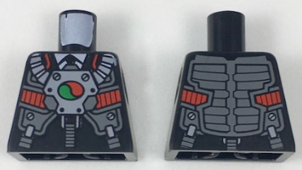 Torso Business Suit and Tie with Breathing Apparatus and Octan Logo Pattern