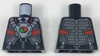 Torso Business Suit and Tie with Breathing Apparatus and Octan Logo Pattern