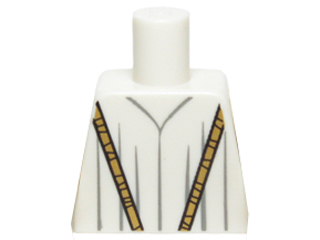 Torso Robe with Long Gold Necklace Pattern