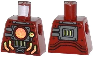Torso Agents Robot with Furnace with Gauge and Piping Pattern