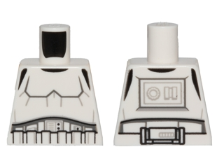 Torso SW Armor Stormtrooper, Detailed Armor without Shoulder Belts Pattern
