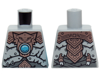 Torso Copper Armor, Dark Azure Round Jewel (Chi) Pattern