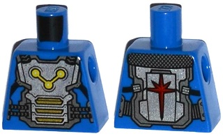 Torso Armor Plate with Straps and Nova Corps Markings Pattern