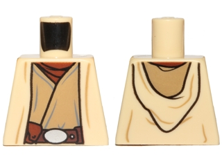 Torso SW Open Robe, Dark Tan Undershirt and Belt with Buckle and Pouch Pattern