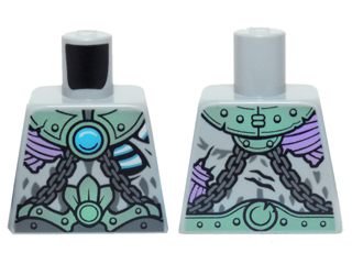 Torso Armor, Chains and Dark Azure Chi Pattern