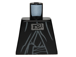 Torso SW Sith Robe with Silver Neck Adornment, Belt Tied on Right Pattern (Palpatine)