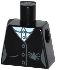 Torso Female Jacket with Buttons, Spider in Pocket Pattern