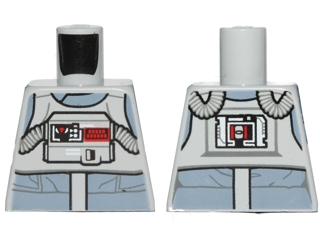 Torso SW AT-AT Driver with Sand Blue Jumpsuit, Bib with Breathing Apparatus and Pipes on Back Pattern