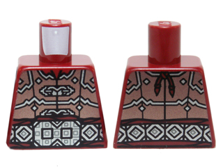 Torso LotR Armor with Belt with Large Silver Buckle and Diamond Pattern