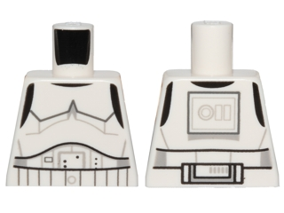 Torso SW Armor Stormtrooper, Detailed Armor without Shoulder Belts (Rebels Cartoon Style) Pattern