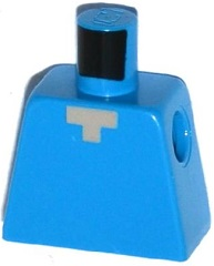 Torso Pixelated Light Nougat Neck Pattern (Minecraft Steve)