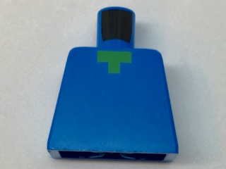 Torso Pixelated Green Neck Pattern (Minecraft Zombie)