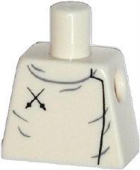 Torso Fencing Plastron with 2 Black Crossed Swords Pattern