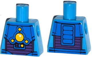 Torso Space Armor with 5 Yellow Lights Pattern