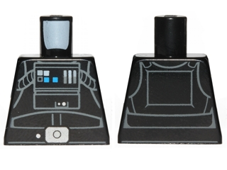 Torso SW TIE Pilot, Detailed with Back Printing Pattern (Rebels Cartoon Style)