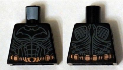 Torso Batman Logo with Body Armor Outline and Copper Belt Pattern