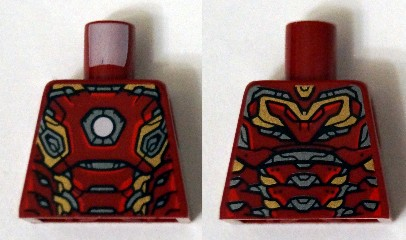 Torso Armor with White Circle and Gold and Silver Plates Pattern