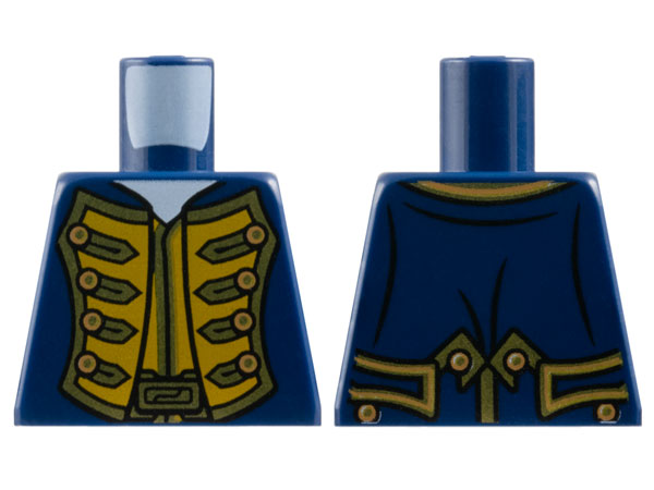 Torso Pirate Bluecoat Governor Pattern