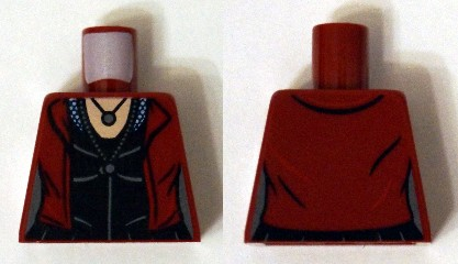 Torso Female Jacket over Black Top with Necklace Pattern (Scarlet Witch)
