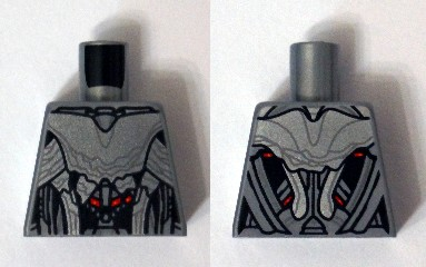 Torso Silver Armor with Red Spots Pattern (Ultimate Ultron)
