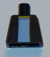 Torso Simpsons Vest over Bright Light Blue Shirt Pattern