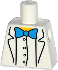 Torso Simpsons Lab Coat with Blue Bow Tie Pattern