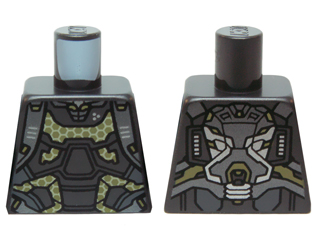 Torso Ant-Man Silver Armor and Yellow Honeycomb Pattern